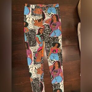 On Fire Multicolor Graphic Leggings
